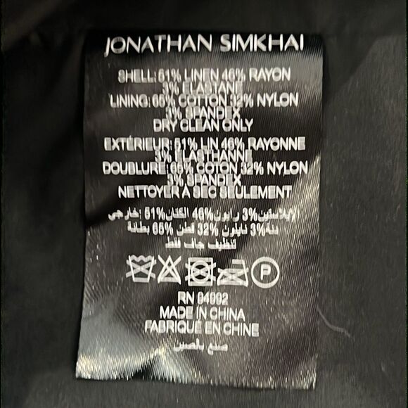 NWT JONATHAN SIMKHAI STANDARD Brene Bustier Top in Black Large Revolve - Picture 13 of 14